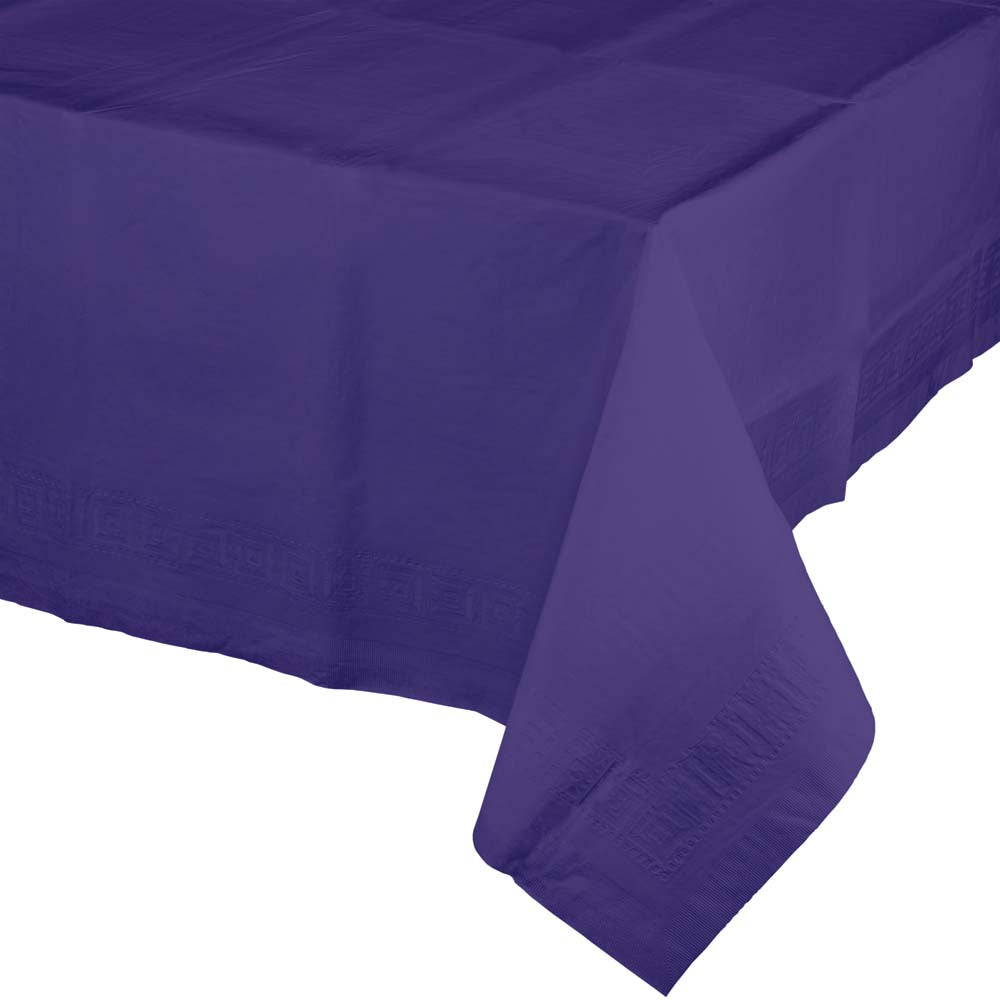 Rectangle Paper Table Cover - Purple 54"x108"