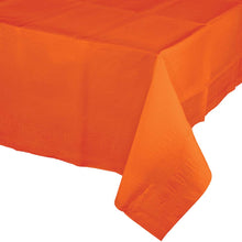 Sunkissed Orange Paper Table Cover 54"x 108"