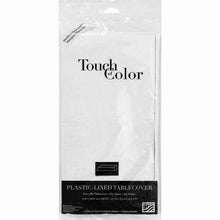 Rectangle Paper Table Cover - White 54"x108"