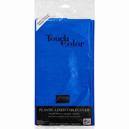 Rectangle Paper Table Cover - Cobalt Blue 54"x108"