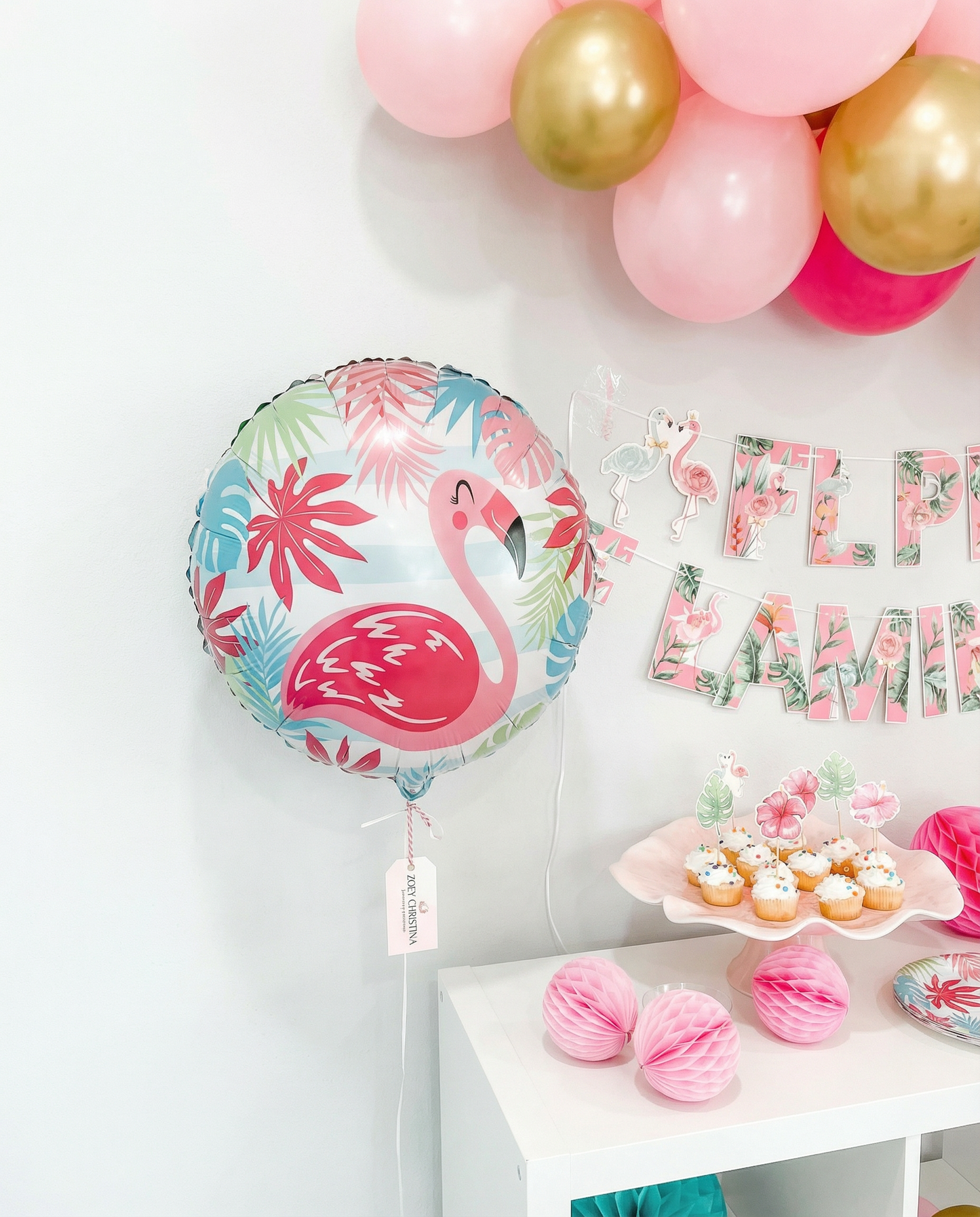 S50 Flamingo Tropical 17in Balloon