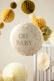 #559 Oh Baby Round Foil Balloon 18 in