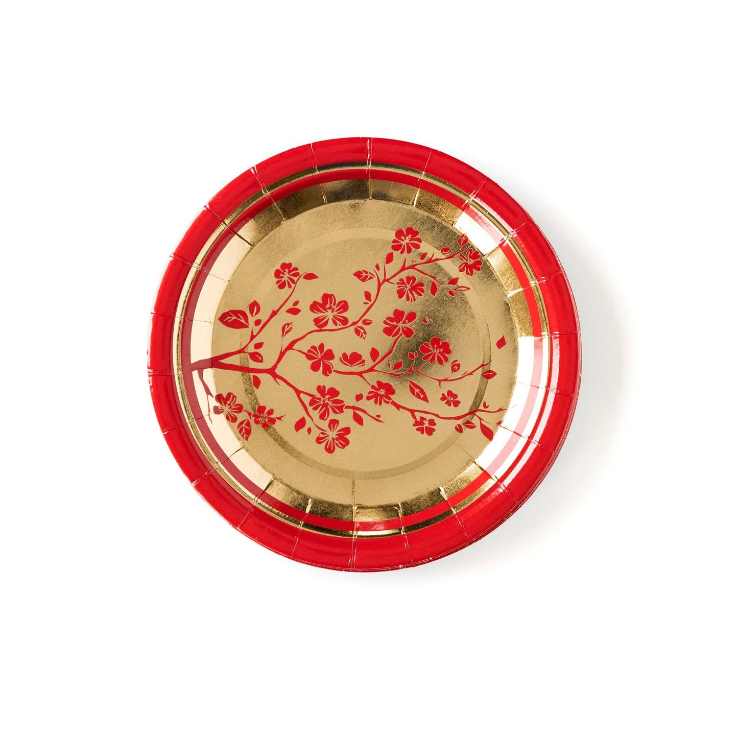 Chinese New Year 7" Floral Plates 12ct