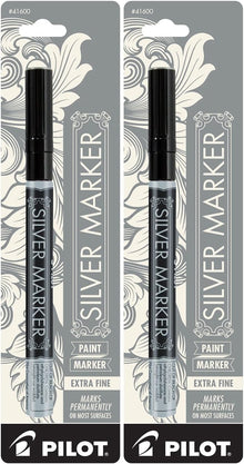 Pilot Metallic Permanent Marker Extra-Fine Silver