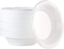 18oz White Plastic Bowls 50ct