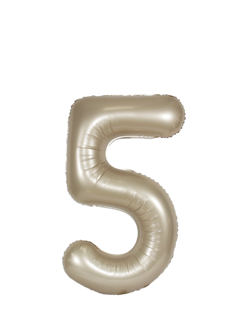 34in Number Balloons: Champagne