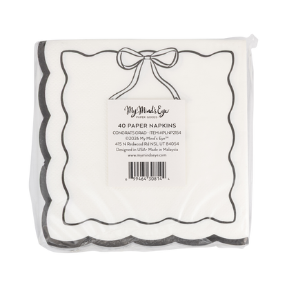 Bow Congrats Cocktail Napkin Set (24ct)