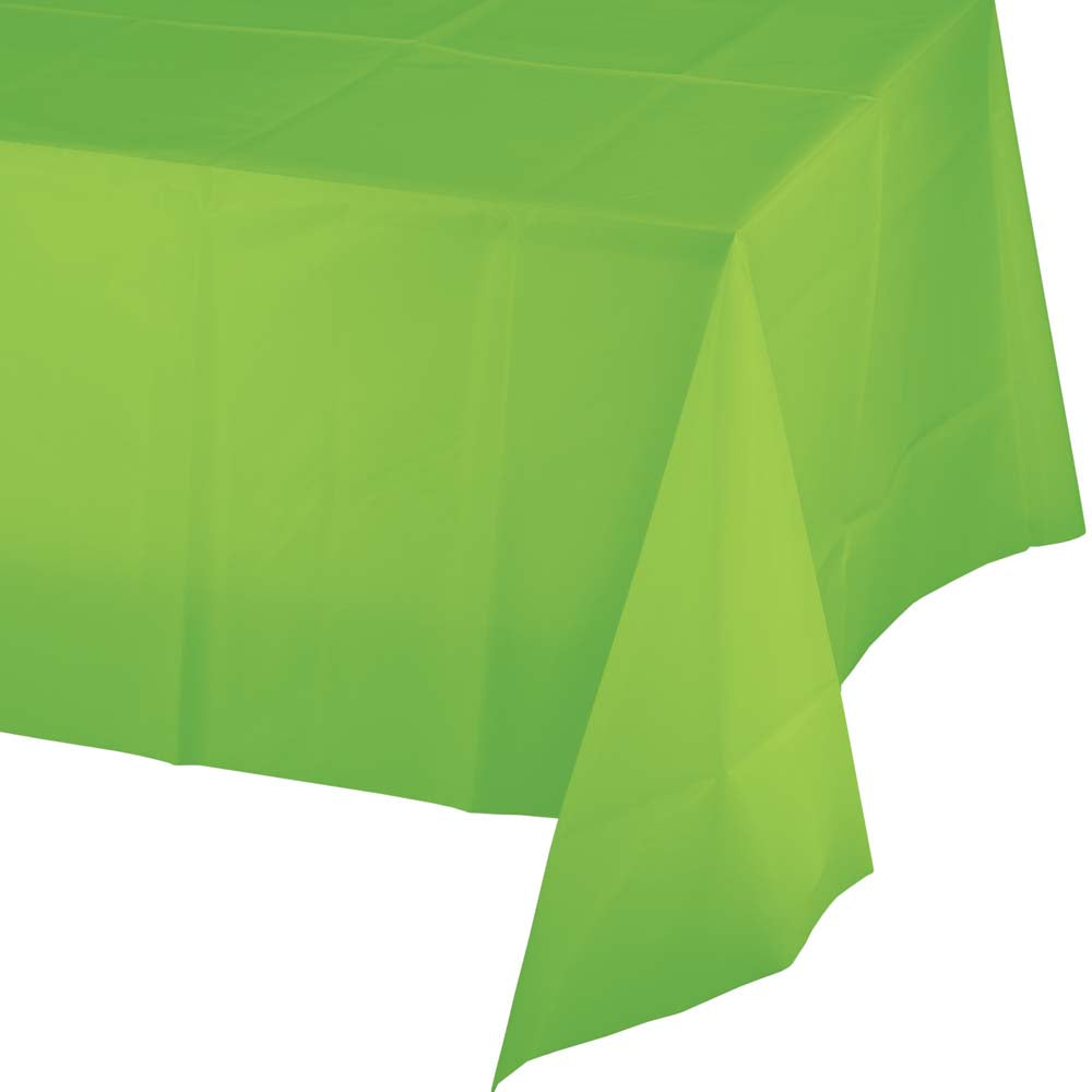 Lime Green Plastic Table Cover 54x108