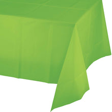 Lime Green Plastic Table Cover 54x108