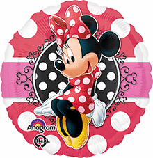 #179 Minnie Portrait 17in Balloon
