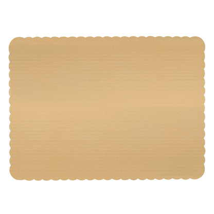 Gold Laminated Scalloped Cake Board