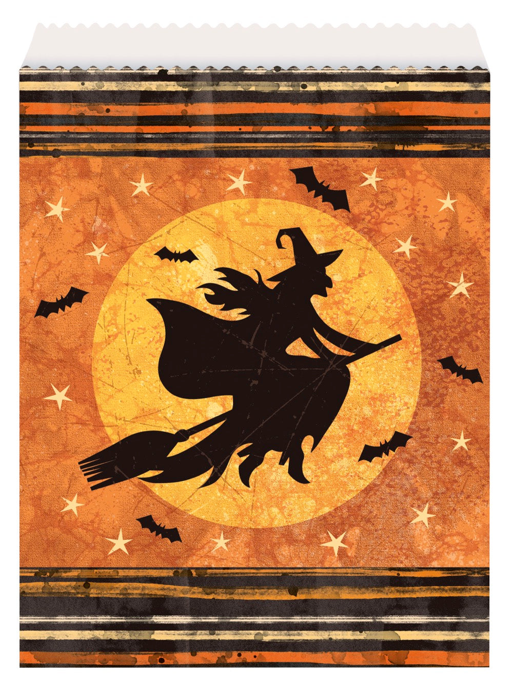 Full Moon Halloween Paper Goodie Bags 8ct