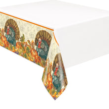 Traditional Thanksgiving Rectangular Plastic Table Cover 54 x 84