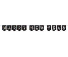 Neon Dots New Years Block Banner 8 ft