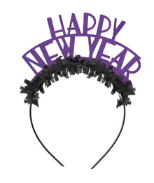 Neon Dots New Years Headbands 4ct - Assorted Colors