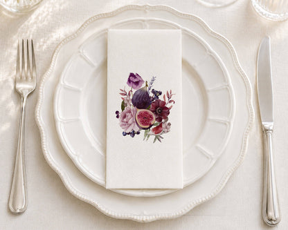 Fig Bouquet - Printed Guest Towel