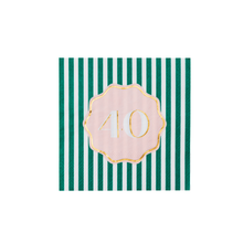 40TH BIRTHDAY COCKTAIL NAPKINS