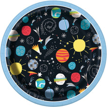 Outer Space Round 7in Dessert Plates 8ct