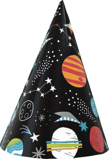 Outer Space Party Hats 8ct