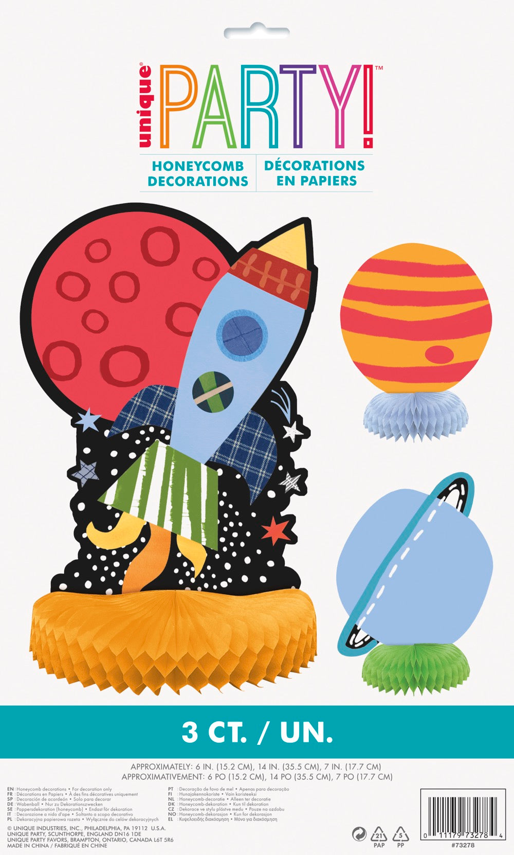 Outer Space Centerpiece Decorations 3ct