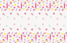 Pink Dots 1st Birthday Rectangular Plastic Table Cover 54in x 84in