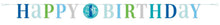 Blue Dots 1st Birthday Letter Banner 6ft