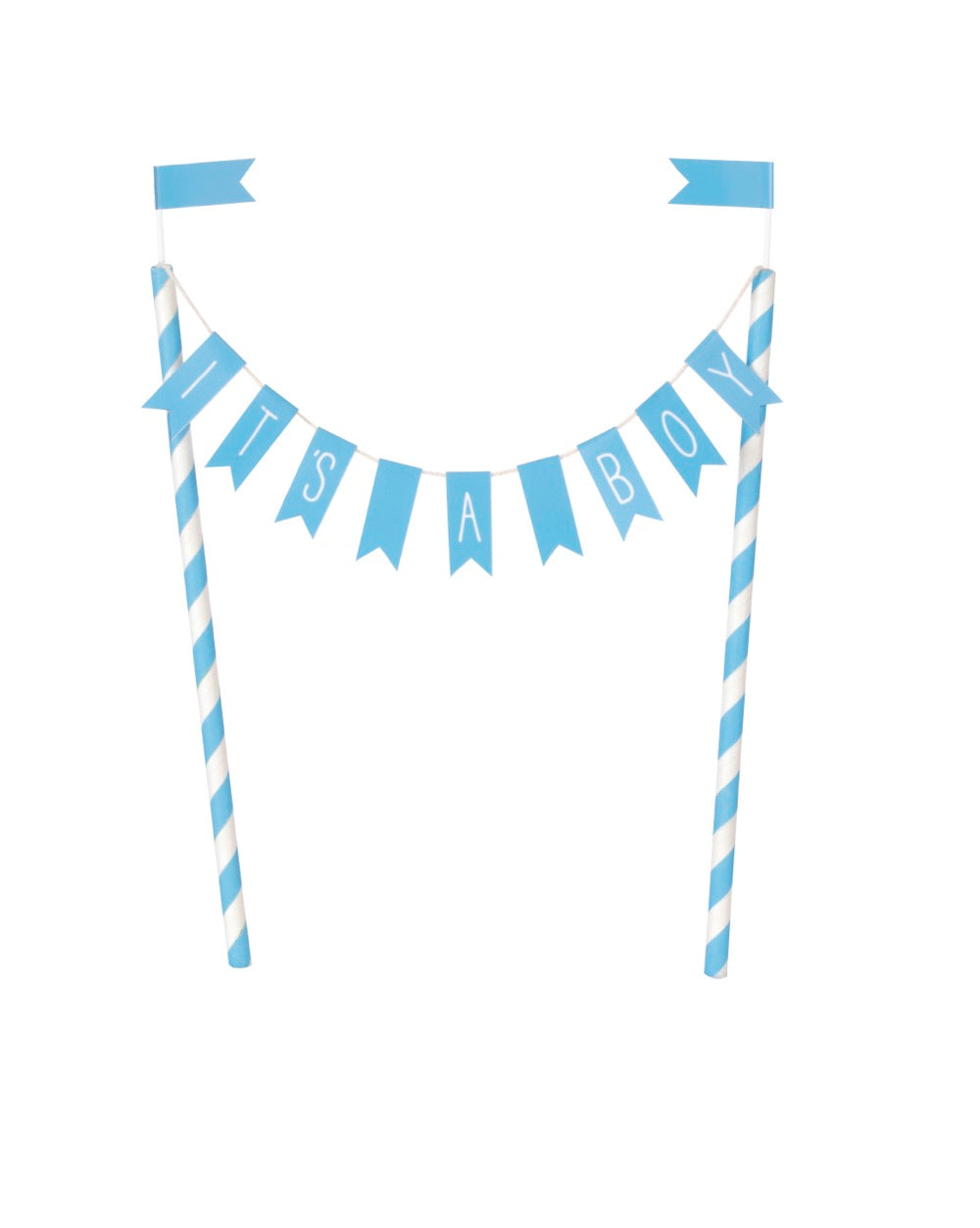 It's a Boy Baby Shower Bunting Cake Topper