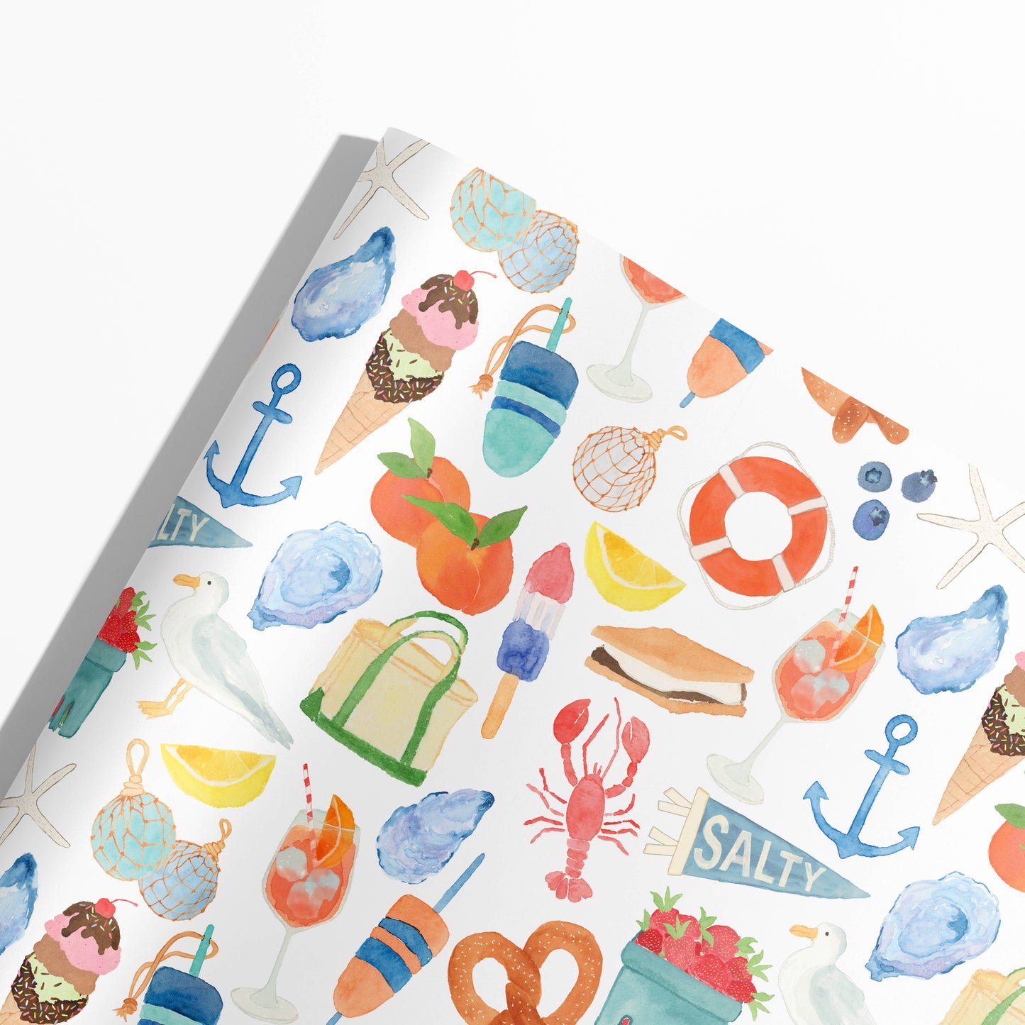East Coast Summer Gift Wrap | East Coast Icons Gift Wrap
