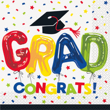 Letter Balloon Grad Lunch Napkins 16ct