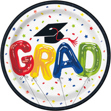 Letter Balloon Grad 7in Plates 8ct