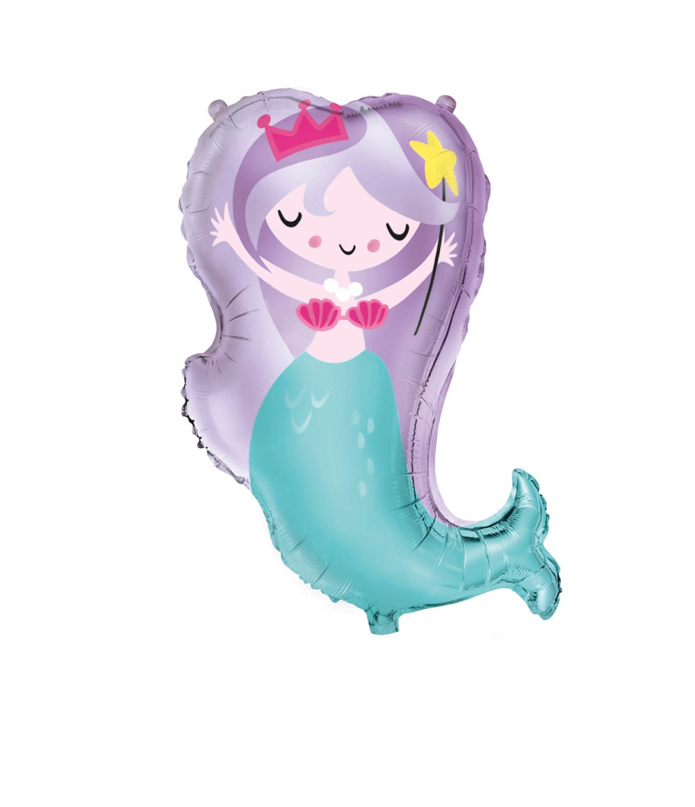 Mermaid 24in Mylar Balloon