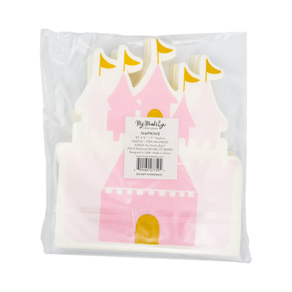 Princess Castle Shaped Guest Napkins 18ct