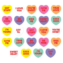 Candy Heart Stickers - 4 Sheets