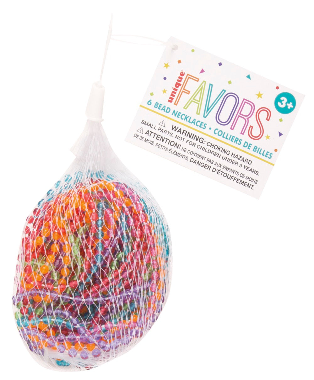 Transparent Bead Necklaces - Net Bag 6ct