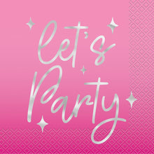 Dance Party Let's Party Luncheon Napkins 16ct - Foil Stamping