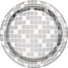 Dance Party Disco Ball Round 7in Dessert Plates 8ct - Foil Board