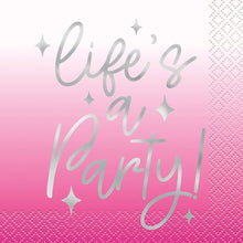Dance Party Life's a Party Beverage Napkins 16ct - Foil Stamping