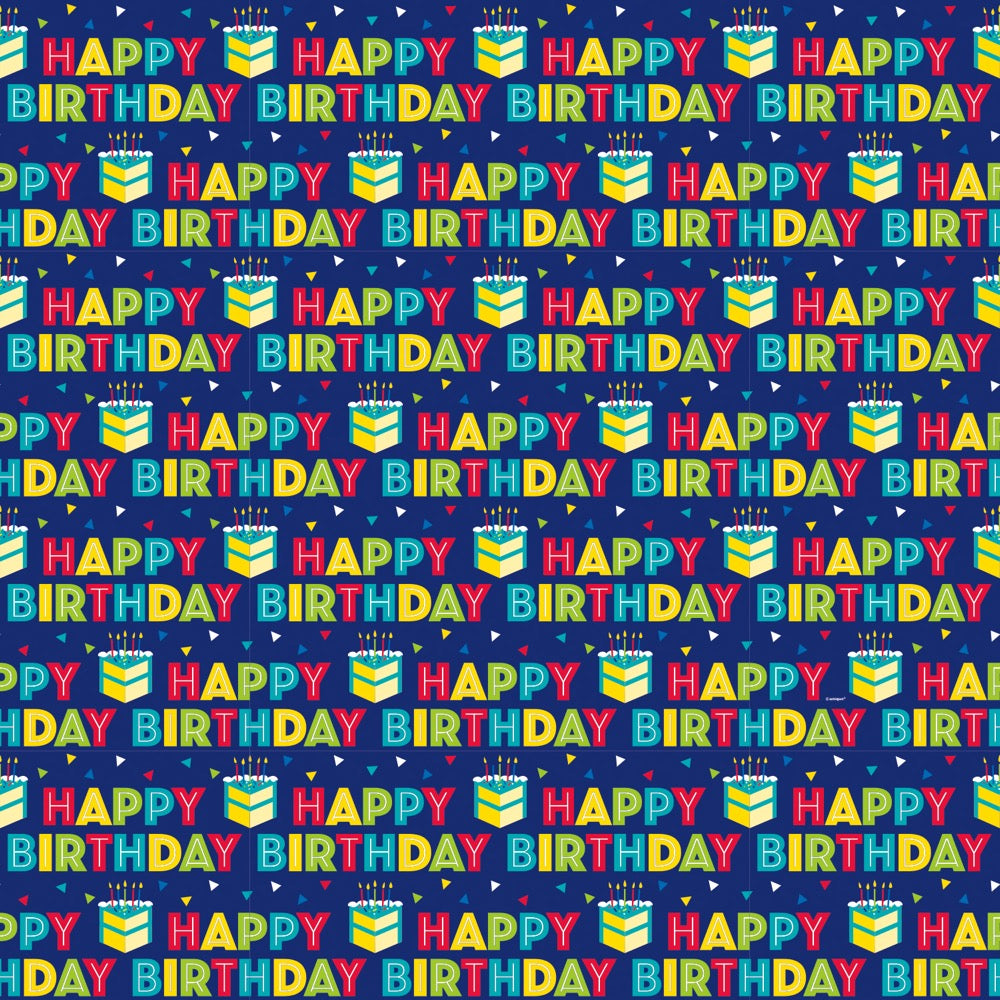 Peppy Birthday Gift Wrap 30in x 5ft
