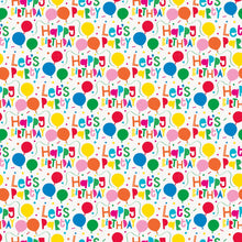Colorful Balloons Let's Party Gift Wrap 30in x 5ft
