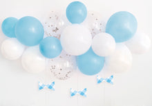 Blue Gingham 1st Birthday Balloon Arch Kit