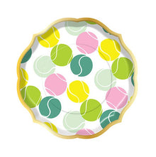 Tennis Ball Multi 8in Salad Plates 8ct