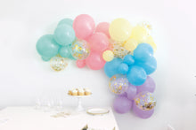 Pastel Assorted Foil Confetti & Latex Balloon Arch Kit 40pc