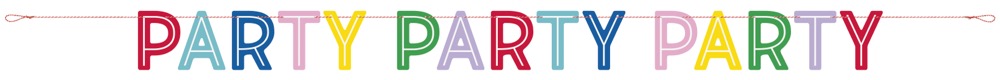 Colorful Party Letter Banner