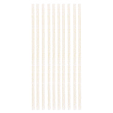 Gold Glitter Reusable Plastic Straws 10ct