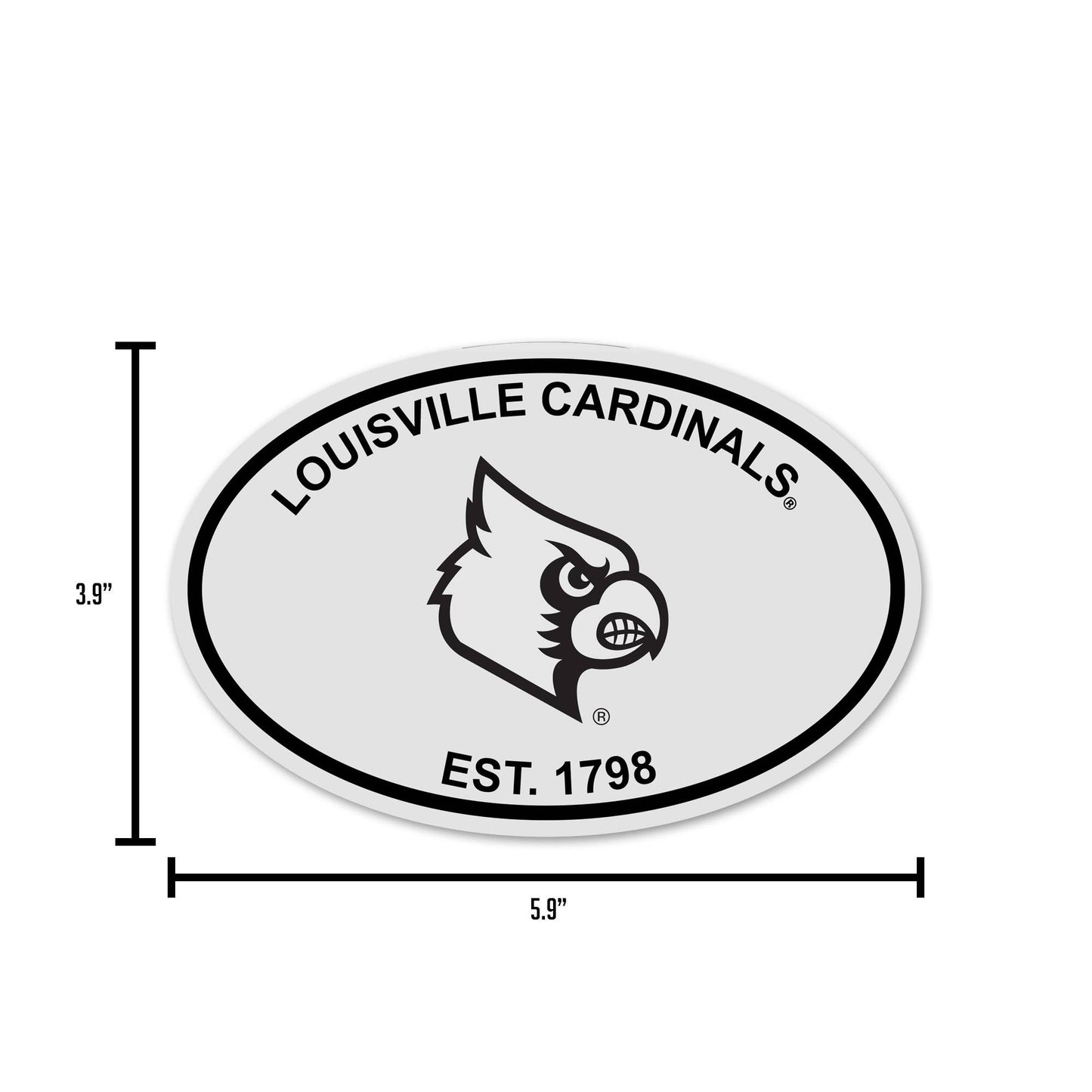 NFL  Philadelphia Eagles  Black and White Oval Sticker