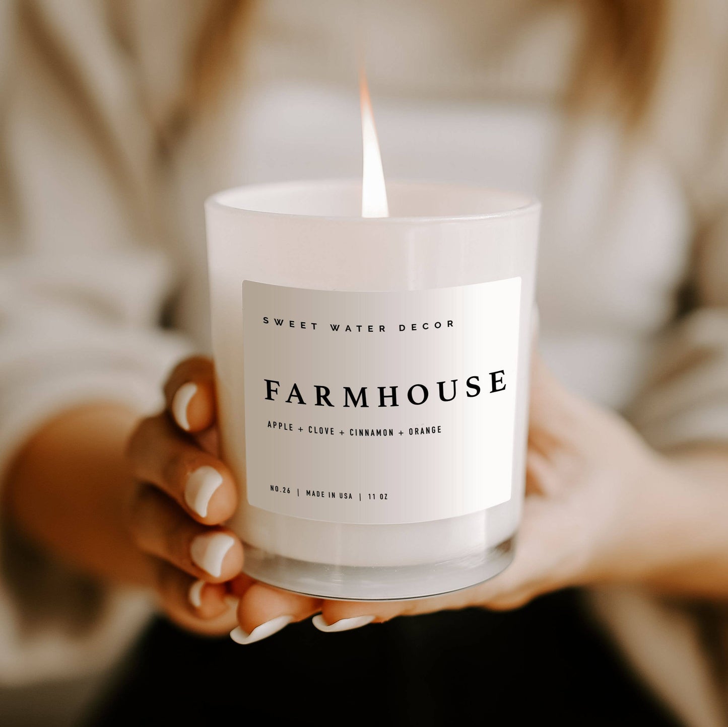 Farmhouse 11 oz Soy Candle - Fall Decor & Gifts