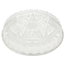 Clear 12in Plastic Crystal Cut High Dome Lid