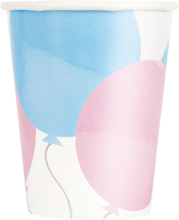 Gender Reveal Party 9oz Paper Cups 8ct
