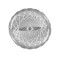 Clear Plastic Scalloped Platter