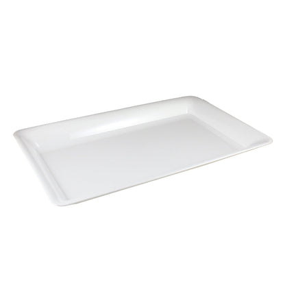 White Plastic Rectangular Tray